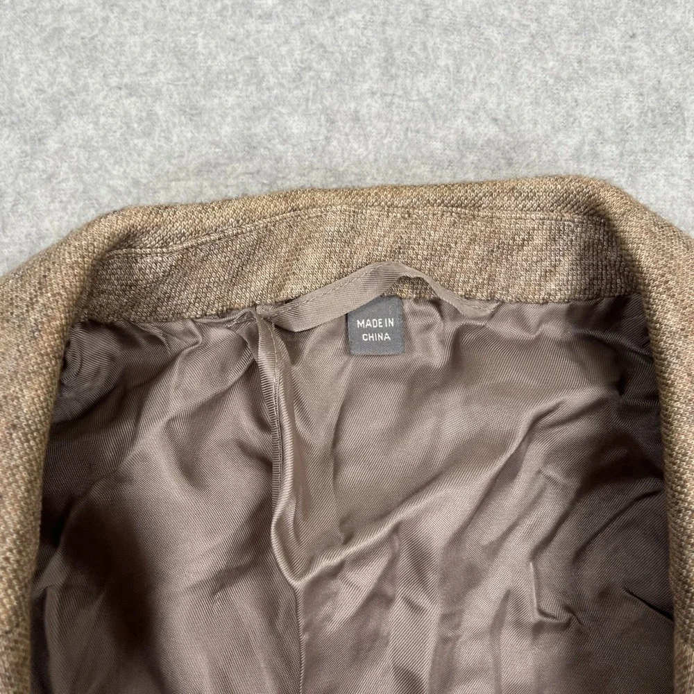 Bonobos Jetsetter Knit Blazer Mens 38R Oatmeal Slim Fit Lanificio Fortex Sport